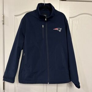 NEW ENGLAND PATRIOTS Full Zip Jacket MENS XL Official NFL Apparel Fleece Lined